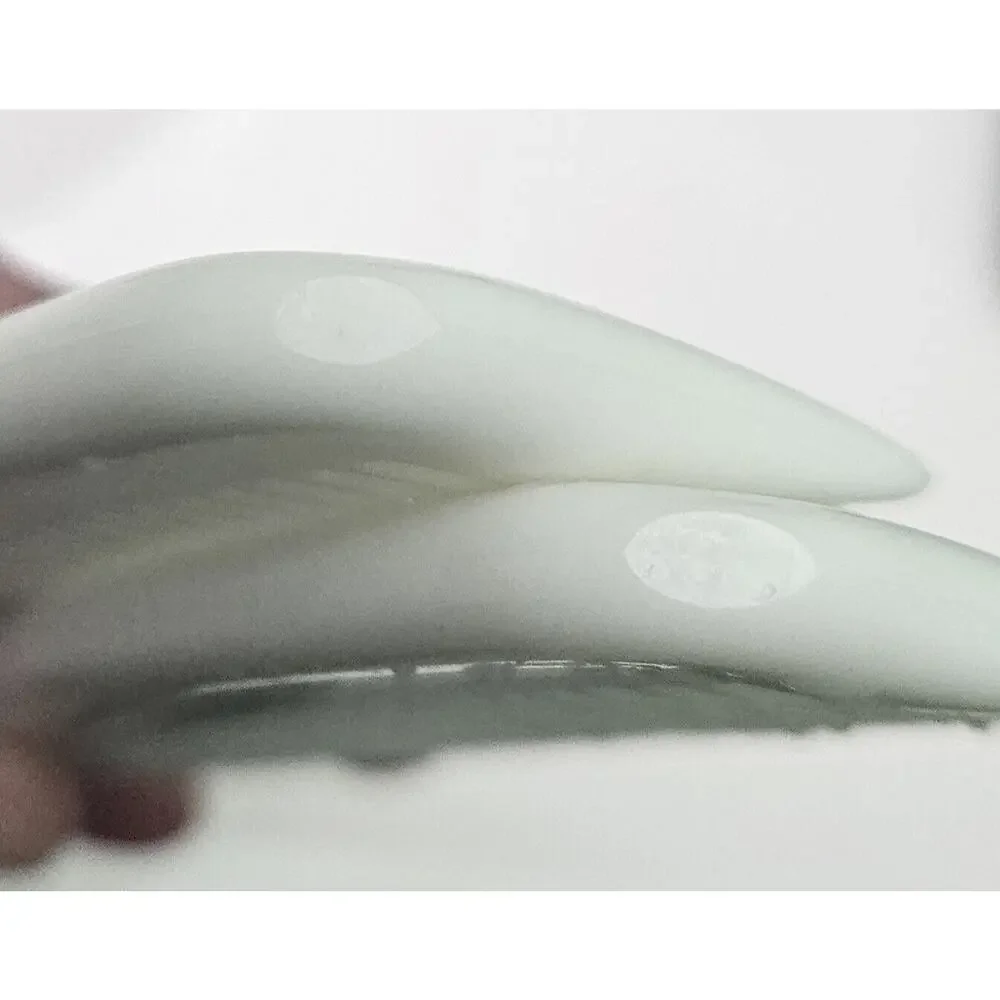 Vintage Clinique Hair Comb Wide Tooth Detangling White Hard Plastic Set‎ Of 3